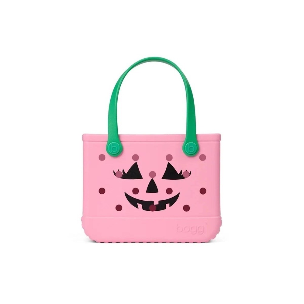 Bogg Bitty Bag Halloween Pink Pumpkin Jack O'Lantern NWT Tote Limited Edition